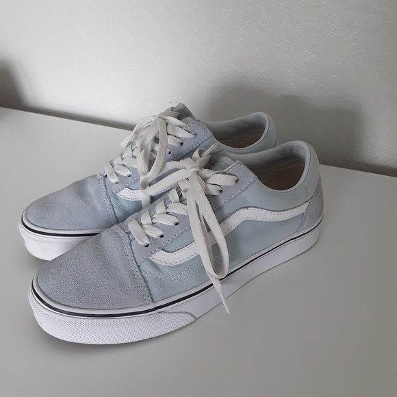vans old skool baby blue womens